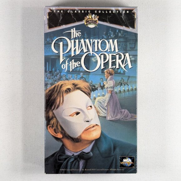 3/$15 1987 THE PHANTOM OF THE OPERA VHS tape, Nelson Eddy / Susanna Foster - Picture 2 of 8